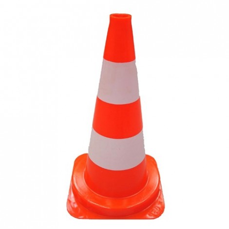 Cone 50cm bandes refléchissantes paintés