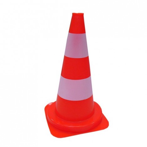 Cone 50cm bandes refléchissantes microsphères