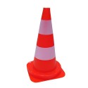 Cone 50cm bandes refléchissantes microsphères